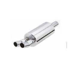 Koncovka výfuku dvojtá CHROM průměr 2x50mm délka 57cm