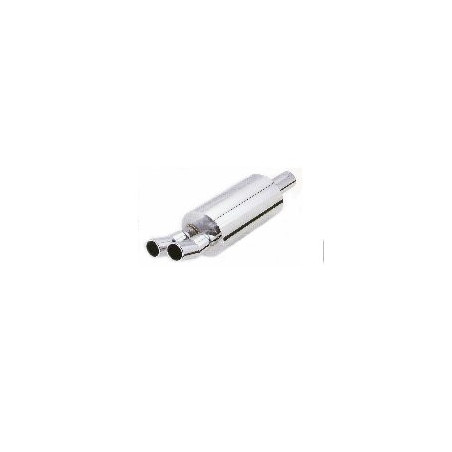 Koncovka výfuku dvojtá CHROM průměr 2x50mm délka 57cm