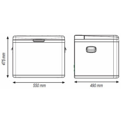 Kompresorová autochladnička Indel B TB100 100L 12/24/230V