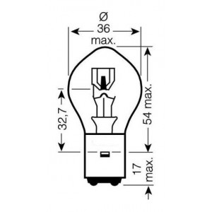 Autožárovka 12V 25/25W BA20D S1