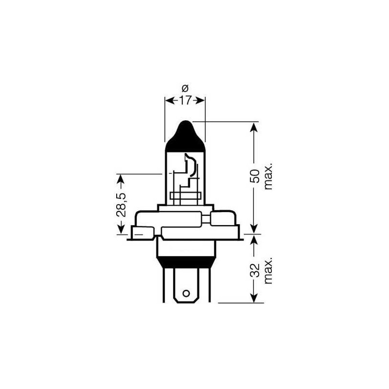 Autožárovka 12V 45/40W P45t R2 - 10ks