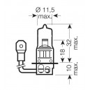 Autožárovka 24V 70W H3 Pk22s