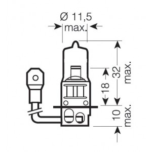 Žárovka H3 24V 70W Pk22s