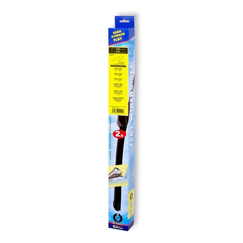 Sada přesných FLAT stěračů 610+580mm SLOT BMW / SAAB / CADILLAC