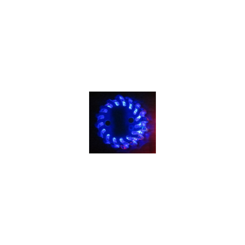 LED výstražné světlo 16LED, modré
