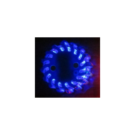LED výstražné světlo 16LED, modré
