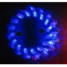 LED výstražné světlo 16LED, modré