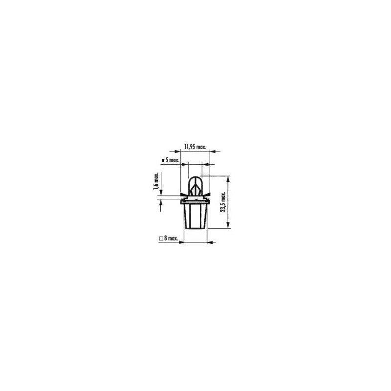 rovka 24V 1,2W BA8,5d - 10ks