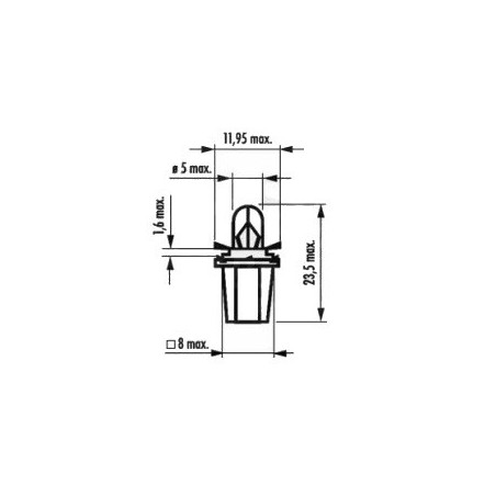 rovka 24V 1,2W BA8,5d - 10ks