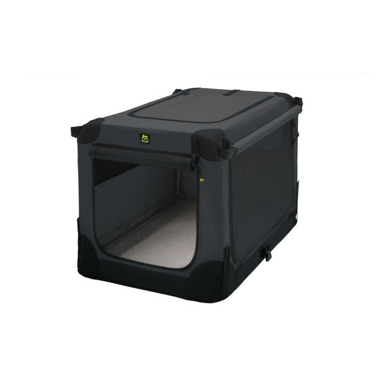 Přepravka pro psa skládací Maelson Soft Kennel 82x59x59cm černo antracit