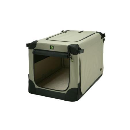 Přepravka pro psa skládací Maelson Soft Kennel 105x72x81cm černo béžová
