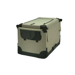 Přepravka pro psa skládací Maelson Soft Kennel 105x72x81cm černo béžová