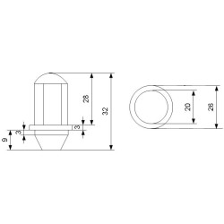 Kolová matice M12x1,5x30mm uzavřená kuželové sedlo s podložkou