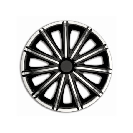 Poklice na kola NERO SILVER/BLACK 14"