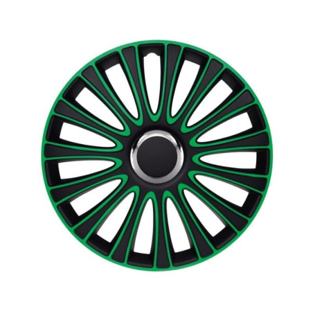 Poklice na kola LE MANS PRO GREEN+BLACK 16"