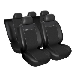 Autopotahy Škoda Octavia III, dělená s loketní op. Eco kůže + alcantara černé