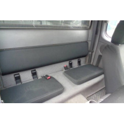 Autopotahy FORD RANGER, půlená zadní lavice, od r. 2007, AUTHENTIC VELVET černé