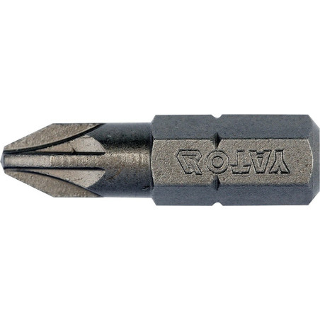 Bit křížový 1/4" PZ2x 25 mm 10 ks S2 YATO YT-78135