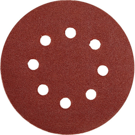 Brusný papír 125 mm P180 s otvory 5 ks suchý zip YATO YT-83457