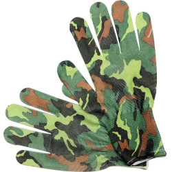 Rukavice zahradní camuflage dub 8" FLO 74113
