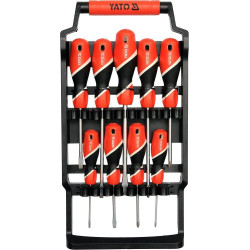 Sada šroubováků 9 ks magnetické CrMo se stojanem YATO YT-25968