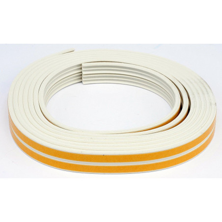 Těsnění do oken a dveří samolepící 9x4mm TYP E bílé 6M Stomil Sanok 76750