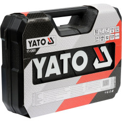Gola sada 1/2", 1/4" + příslušenství 82 ks YATO YT-12691