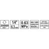 Pneumatická pásová bruska 20x520mm(rozměr pásu) YATO YT-09742