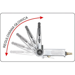 Pneumatická pásová bruska 10x330mm (rozměr pásu) YATO YT-09741