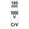 Kleště kombinované 180mm VDE (1000V) YATO YT-21152
