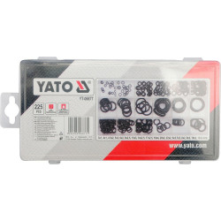 O kroužek gumové těsnící sada 225ks,3x1 - 22x2mm YATO YT-06877