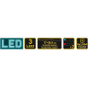 Svítilna TELESKOP s magnetem 3 LED Vorel 78405