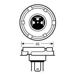 Autožárovka 12V 45/40W P45t R2 - 10ks