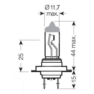 Autožárovka H7 12V 55W PX26d