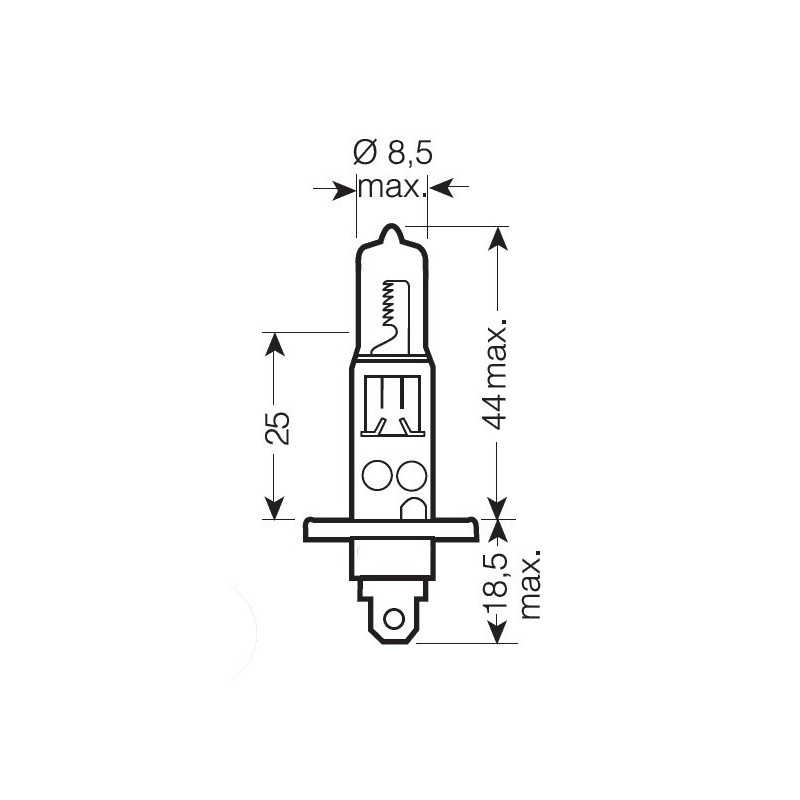 Autožárovka H1 12V 100W P14,5s