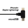 Držák telefonu s podložkou a kabelem micro USB Compass 06259