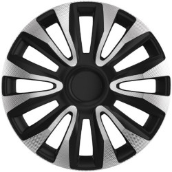 Poklice na kola AVALONE Carbon SILVER/BLACK 15"