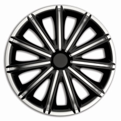 Poklice na kola NERO SILVER/BLACK 15"