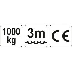 Zvedák řetězový 1t YATO YT-58951