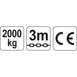 Zvedák řetězový 2t YATO YT-58953