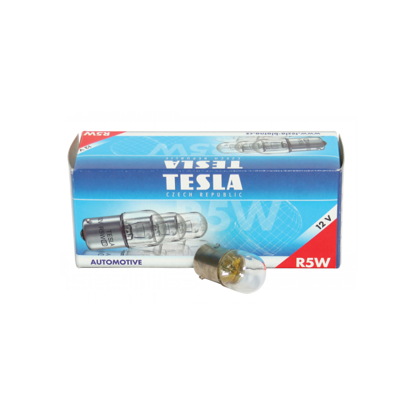 Autožárovka 12V 5W BA15s R5W TESLA - 10ks