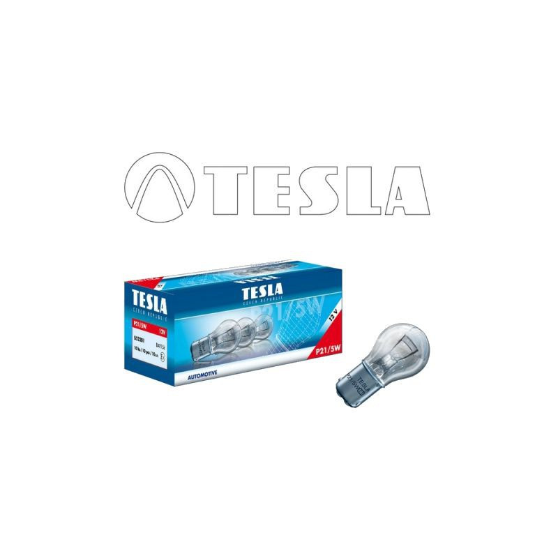Autožárovka 12V 21/5W BAY15d P21/5W TESLA - 10ks