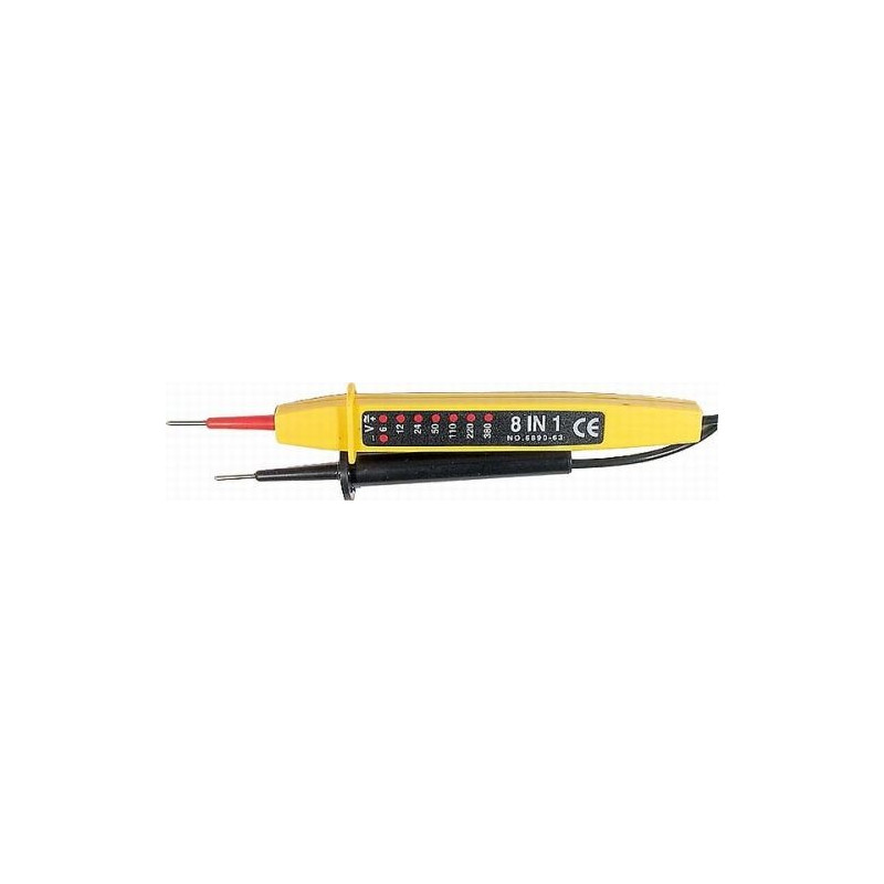 Zkoušečka napětí AC/DC 6-380V 8 LED