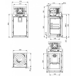 Chladnička pro sanitní vozy 7L 12/24V 4°C Indel B FM07