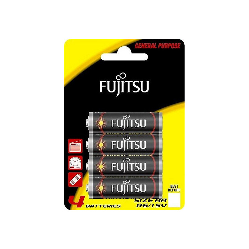 Baterie zinková AA Fujitsu, blistr 4ks