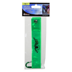 Přívěšek s karabinou reflexní S.O.R. zelený Compass 01575