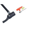 Hustilka nožní s manometrem jednopístová 120mm Compass 09153