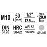 Nástavec  1/2" bit vícezubý M10 YATO YT-04343