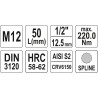 Nástavec  1/2" bit vícezubý M12 YATO YT-04344
