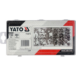 Matice metrické kloboukové sada 150 ks YATO YT-06775